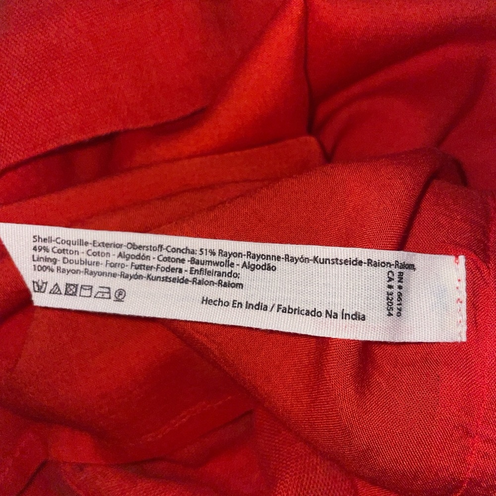 Free People Red Mini Dress with Front Tie - Picture 6 of 6